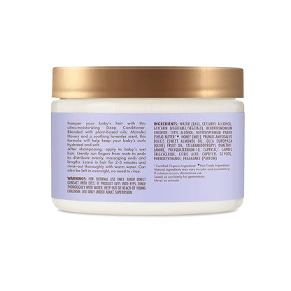 Sheamoisture Baby Deep Conditioner Manuka Honey & Lavender for Delicate Hair and Skin Nighttime Skin and Hair Care Regimen 12 Oz