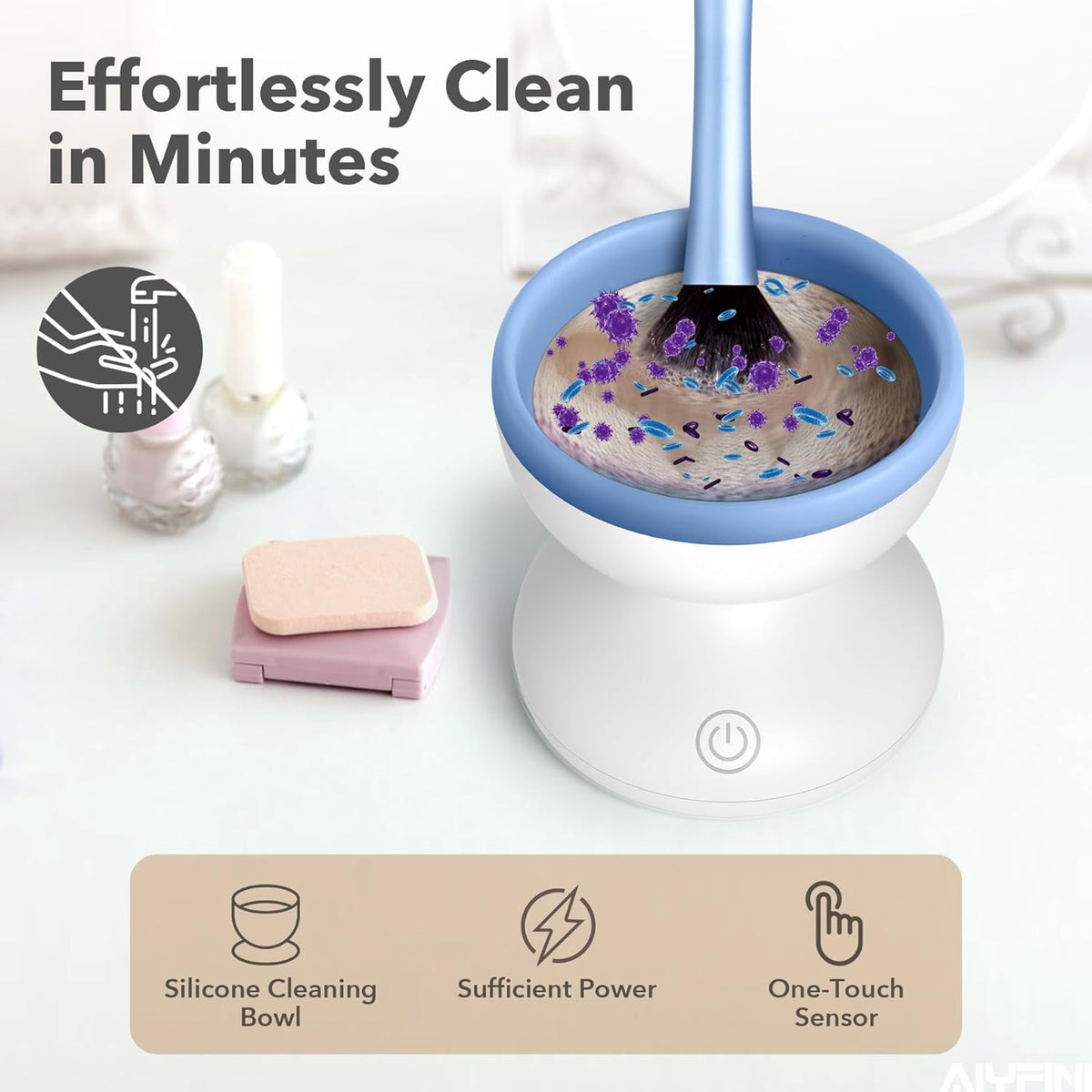 Electric Make up Brush Cleaner Cleanser Machine