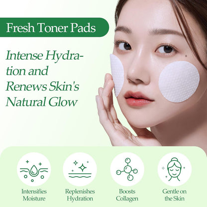 Revitalize Your Skin with Centella Asiatica & Collagen Toner Pads - 70 Pads for Deep Hydration and Even Skin Tone!
