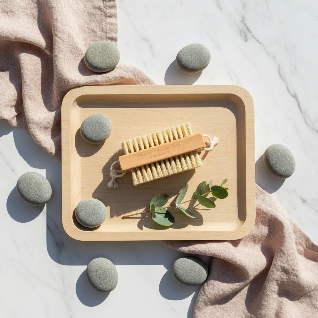 Bamboo Nail Brush With Sisal Bristles
