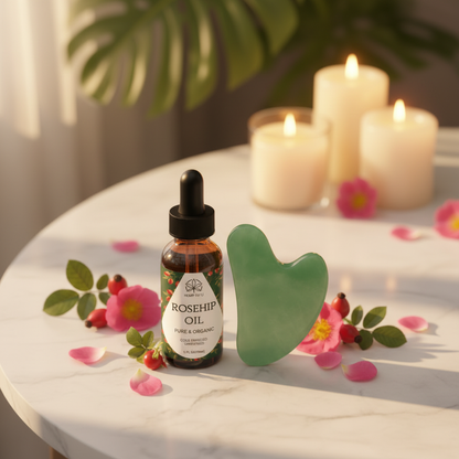Jade Gua Sha Facial Set